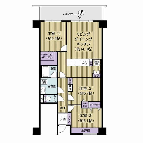 スカイタウン西船橋の間取図