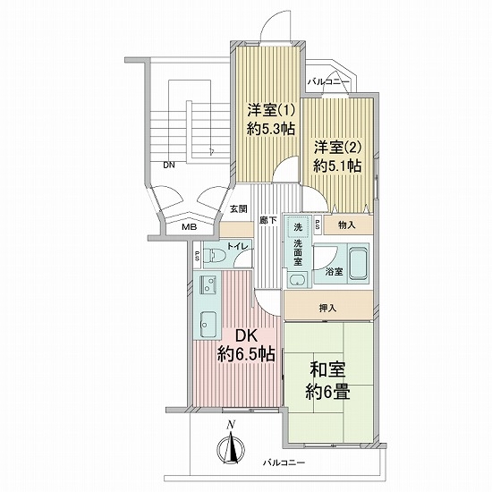 ルネ尼崎の間取図