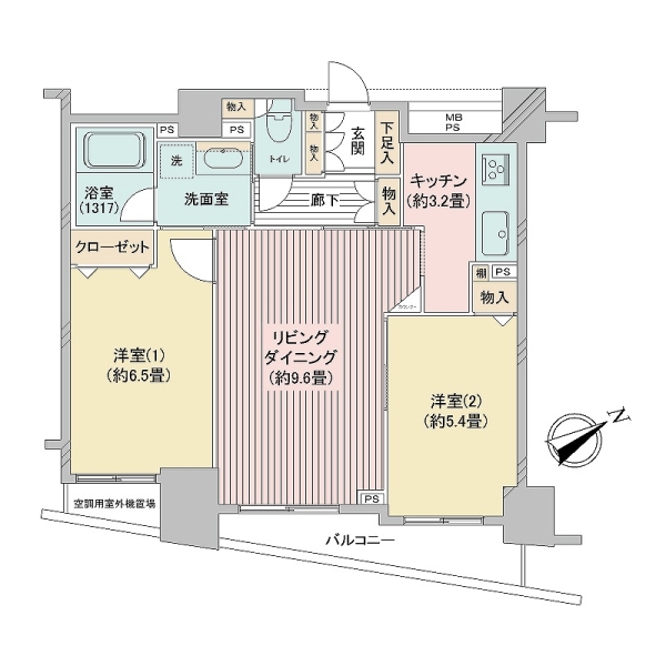 クリオタワー大塚台の間取図