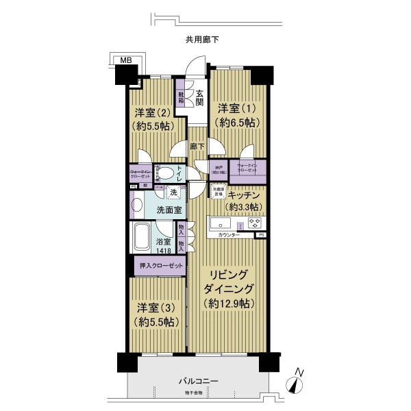 オハナ船橋習志野台の間取図