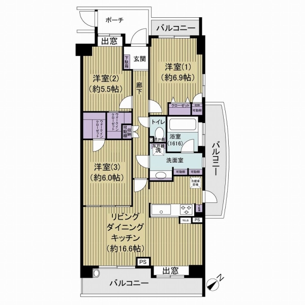 ハイホーム八千代緑が丘の間取図