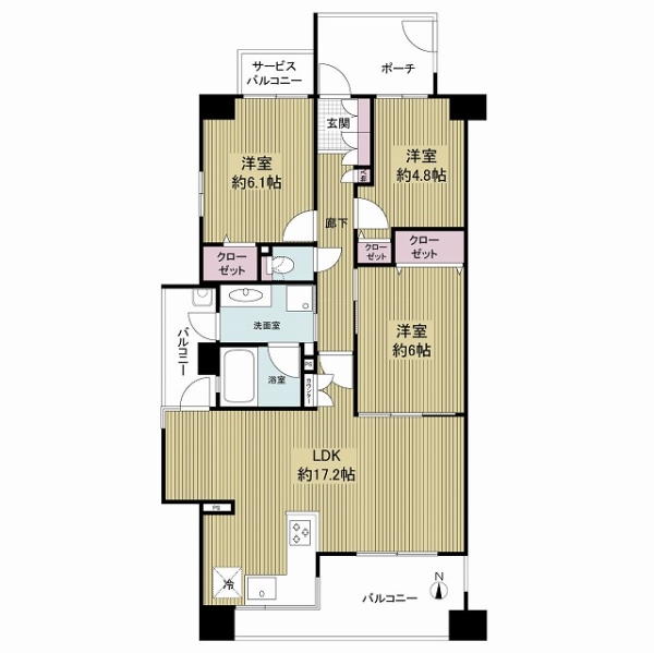 メゾンドール布施の間取図