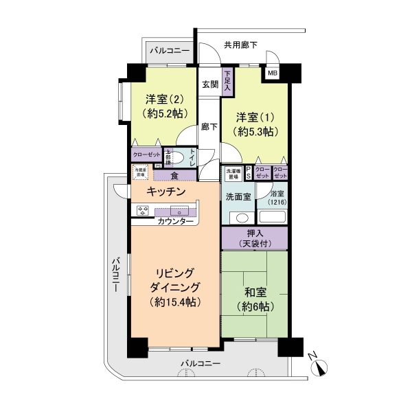 サンシティ西陵の間取図
