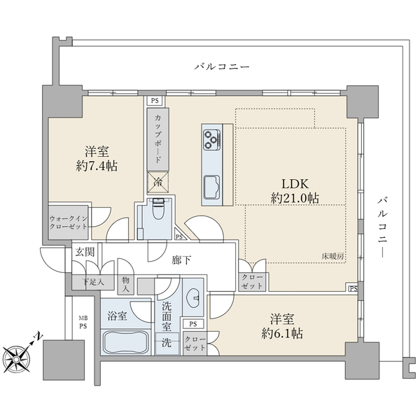 ブランズタワーみなとみらいの間取図