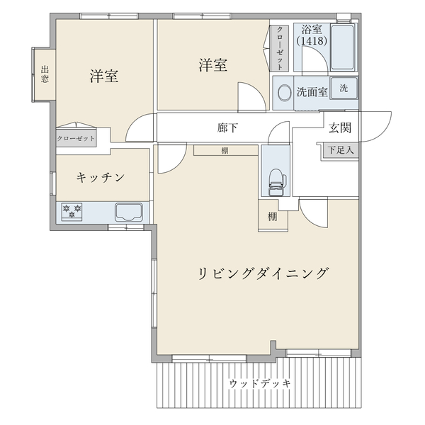 藤和シティホームズ津田沼の間取図