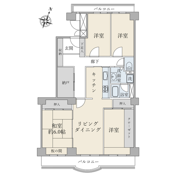 シーサイド真砂の間取図