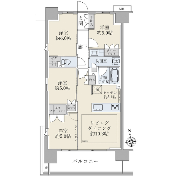 プレミスト船橋塚田の間取図