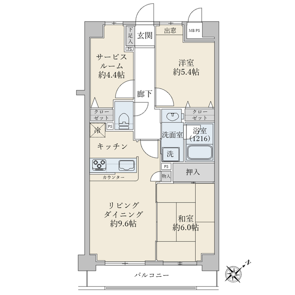ライオンズヒルズ宮崎台の間取図