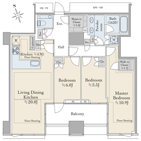 三田ガーデンヒルズ　ＮＯＲＴＨ　ＨＩＬＬの間取図