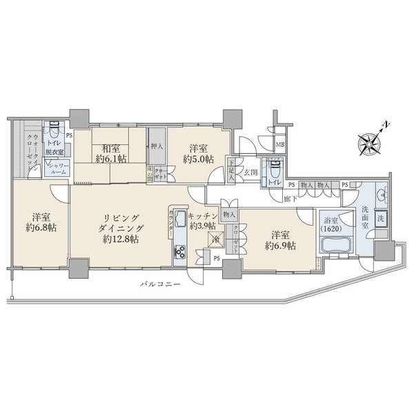 ルネライラタワー船橋の間取図