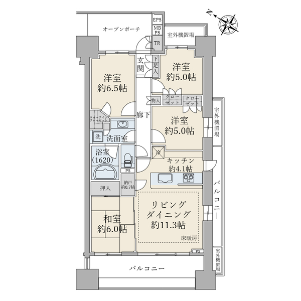 Ｂｒｉｌｌｉａ大島小松川公園（ブリリア大島小松川公園）の間取図