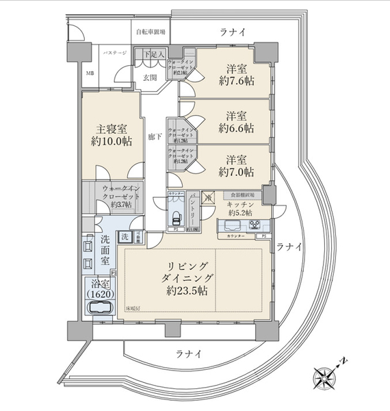 パークシティグランデ新浦安シーパレスの間取図