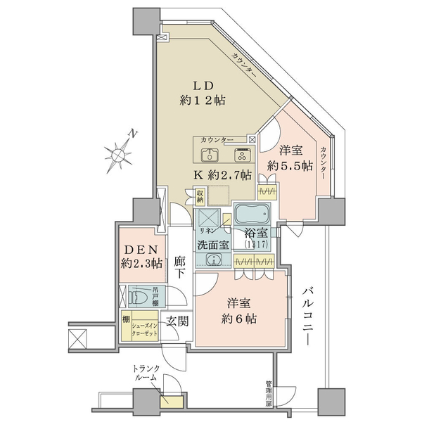 ブリリア有明スカイタワーの間取図