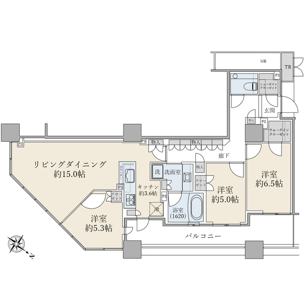 ブリリア有明スカイタワーの間取図