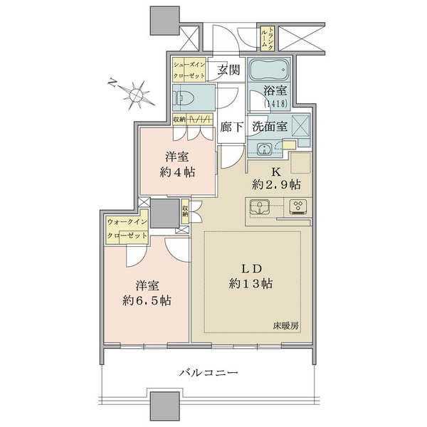 ブリリア有明スカイタワーの間取図