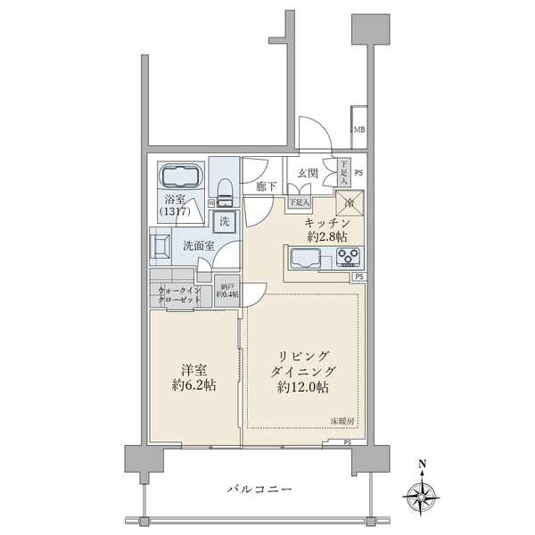 ブリリアシティ石神井公園アトラス１号棟の間取図