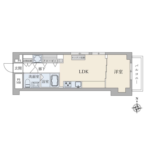 中銀第２小石川マンシオンの間取図