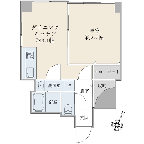 新倉マンションの間取図