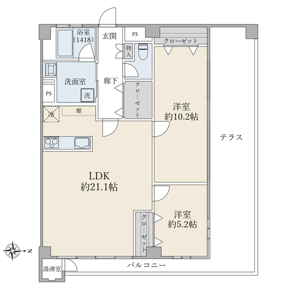 信濃町ハイムの間取図