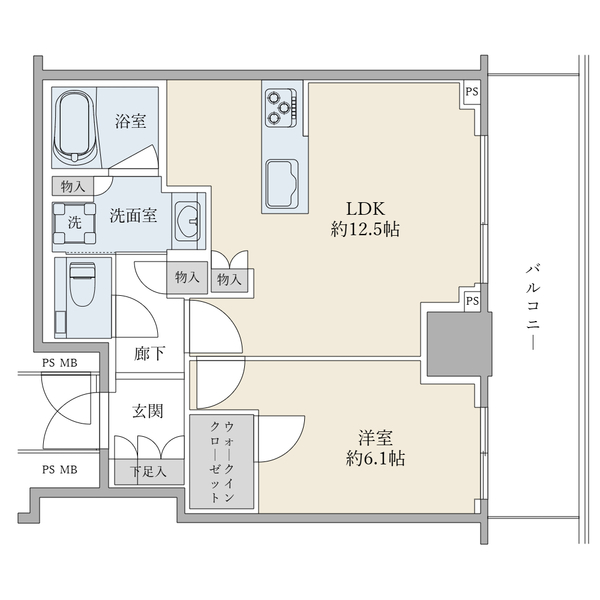 クラッシィタワー東中野の間取図