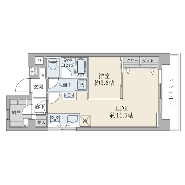 中銀明大前マンシオンの間取図