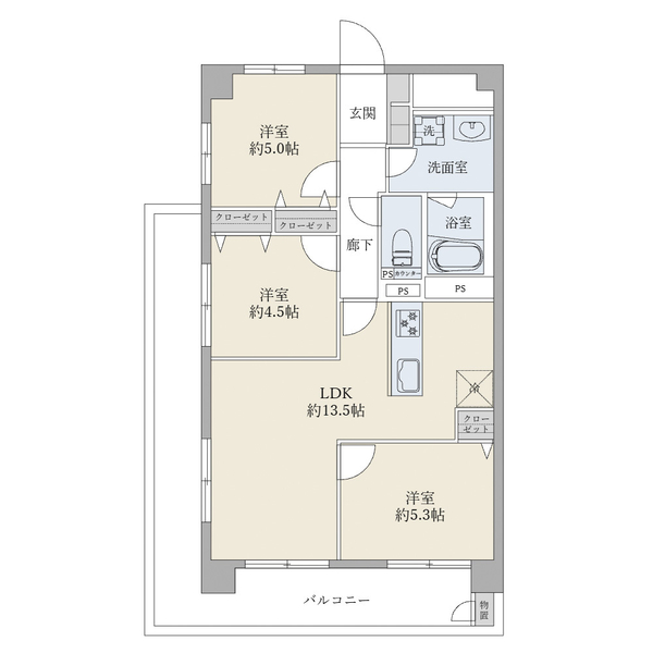 東建砧マンションの間取図