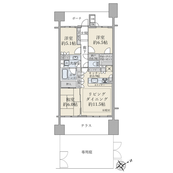 ブリリア調布国領の間取図