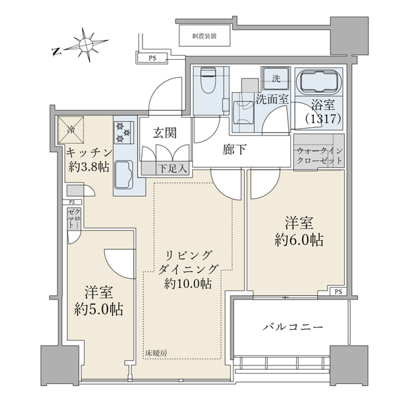 白金ザ・スカイ　西棟の間取図