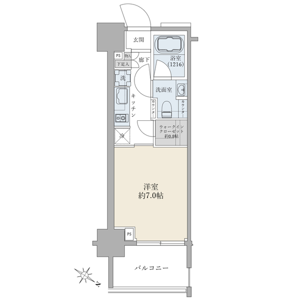 パークリュクス東麻布ｍｏｎｏの間取図