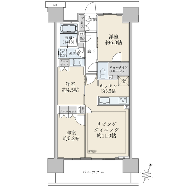 ＳＨＩＮＴＯ　ＣＩＴＹ（シントシティ）の間取図