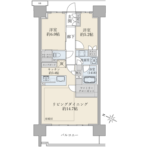 ＳＨＩＮＴＯ　ＣＩＴＹ（シントシティ）の間取図