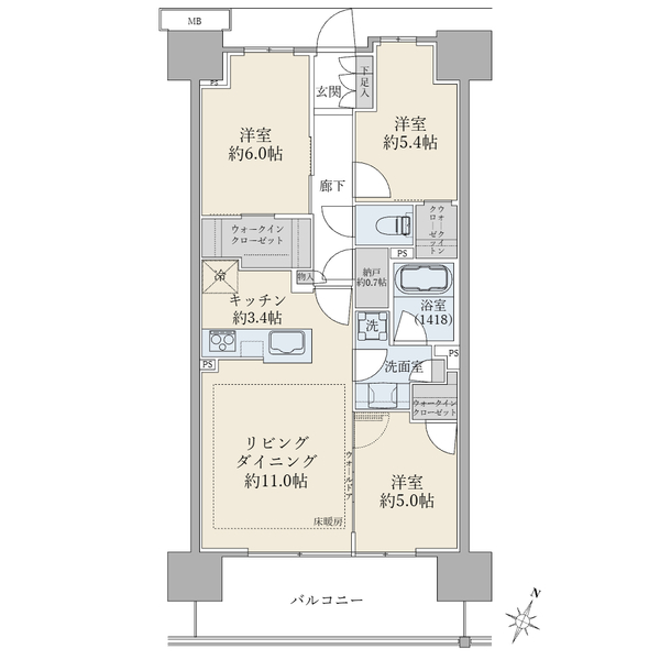 ＳＨＩＮＴＯ　ＣＩＴＹ（シントシティ）の間取図