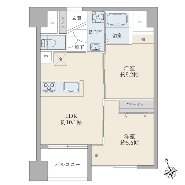 新大塚共同住宅の間取図
