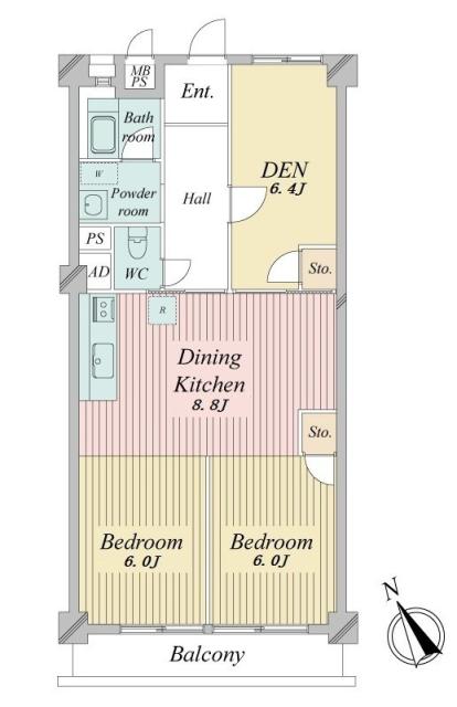 興人浦安マンションの間取図