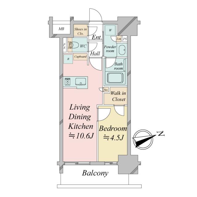 オープンレジデンシア池下THE　ONEの間取図