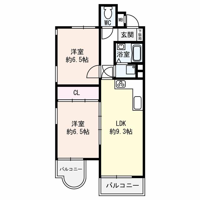 コムーネ東灘の間取図