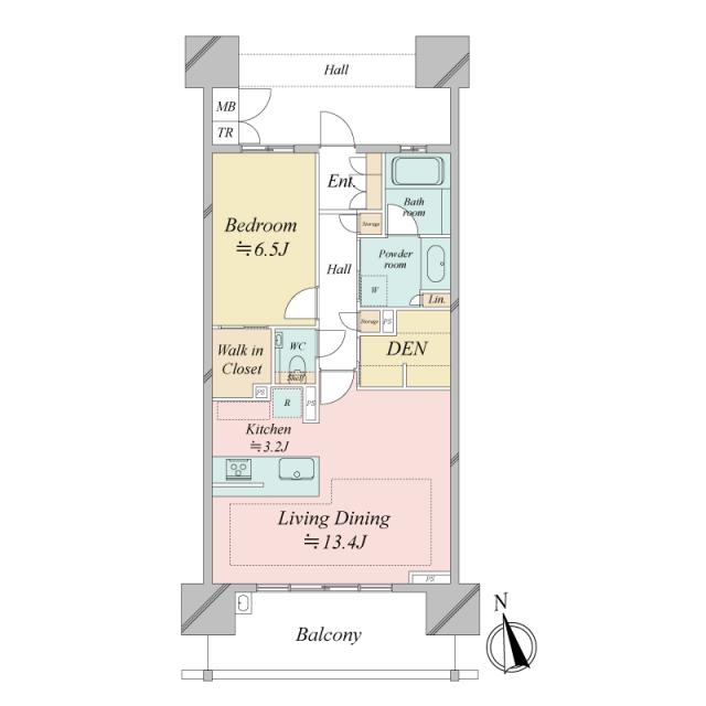 プレミストセンターレジデンスの間取図