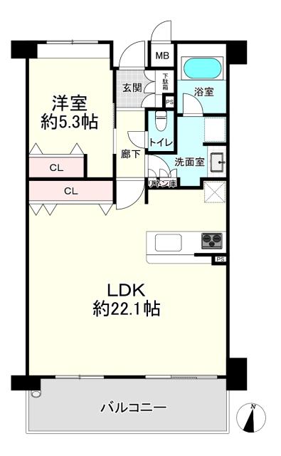 甲子園パーク・ホームズけやきみちの間取図