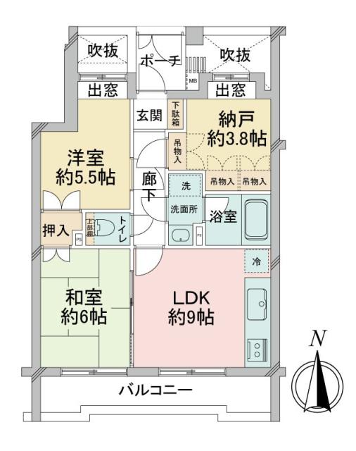 二俣川ダイカンプラザの間取図