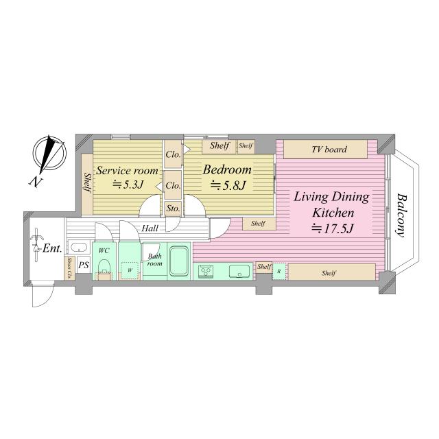 本郷春日マンションの間取図