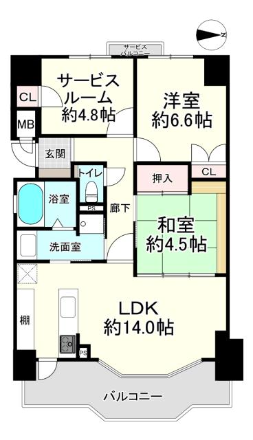 グランドール豊中・刀根山の間取図