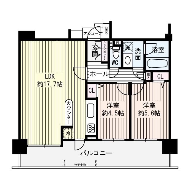 リバーガーデンみてじまの間取図