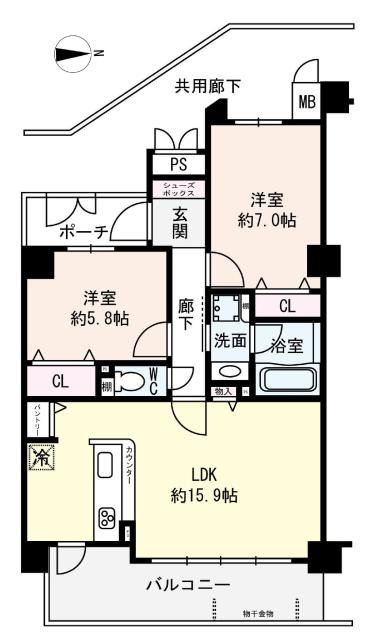 パデシオン西院の間取図
