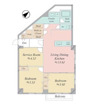 東武越谷サンライトマンションの間取図