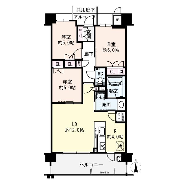 プレミスト鶴見横堤の間取図
