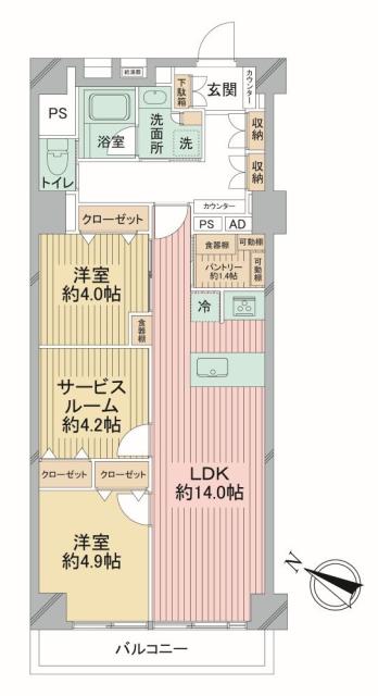 ニューハイム福栄の間取図
