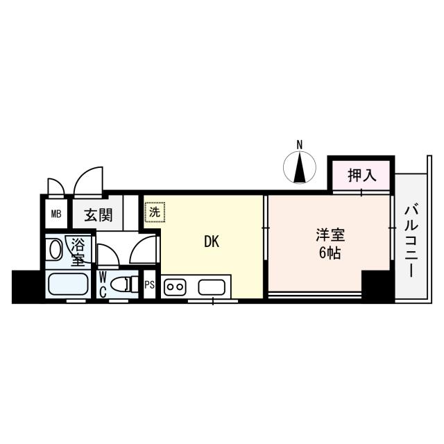GSハイム西長堀の間取図
