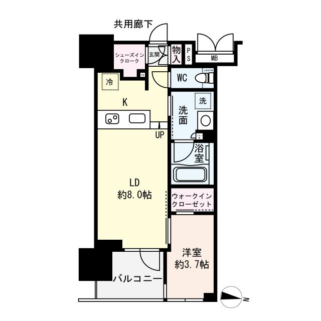 THE HIGH HORIEの間取図