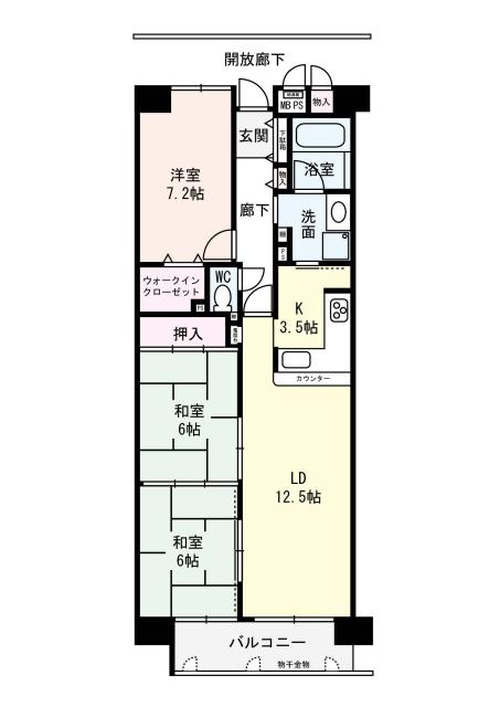 ファミール北大阪リンクスの間取図