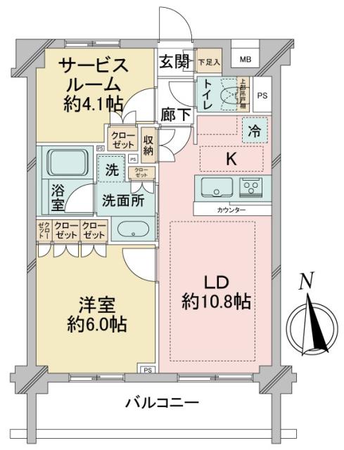 アイガーデン川口の間取図